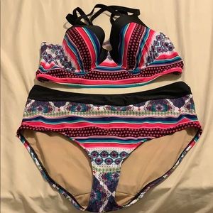 2pc multicolored swimsuit